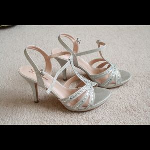 Silver dress heels